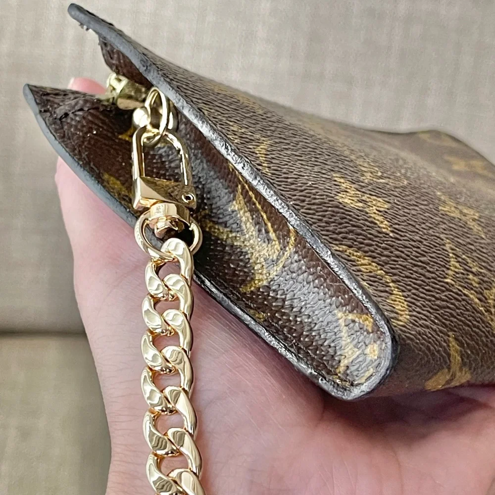 Authentic Louis Vuitton monogram vintage wristlet pouch AR0997 (Q007) - Picture 5 of 12